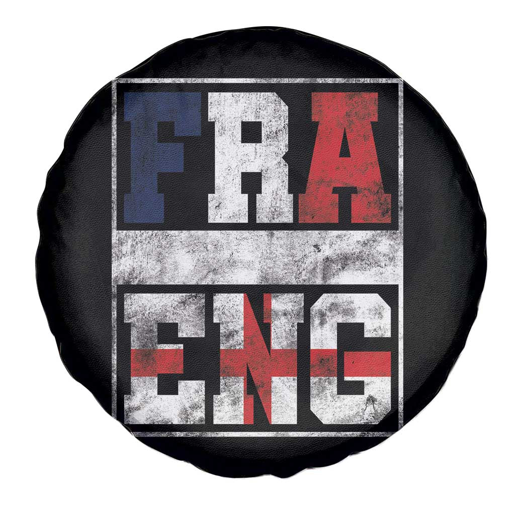 FRA ENG France England Flag Graphic Spare Tire Cover French English Country Pride