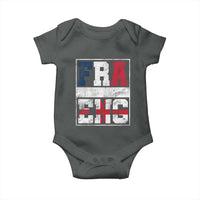 FRA ENG France England Flag Graphic Baby Onesie French English Country Pride