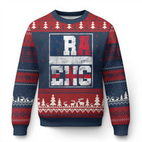 FRA ENG France England Flag Graphic Ugly Christmas Sweater French English Country Pride