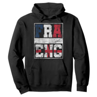 FRA ENG France England Flag Graphic Hoodie French English Country Pride
