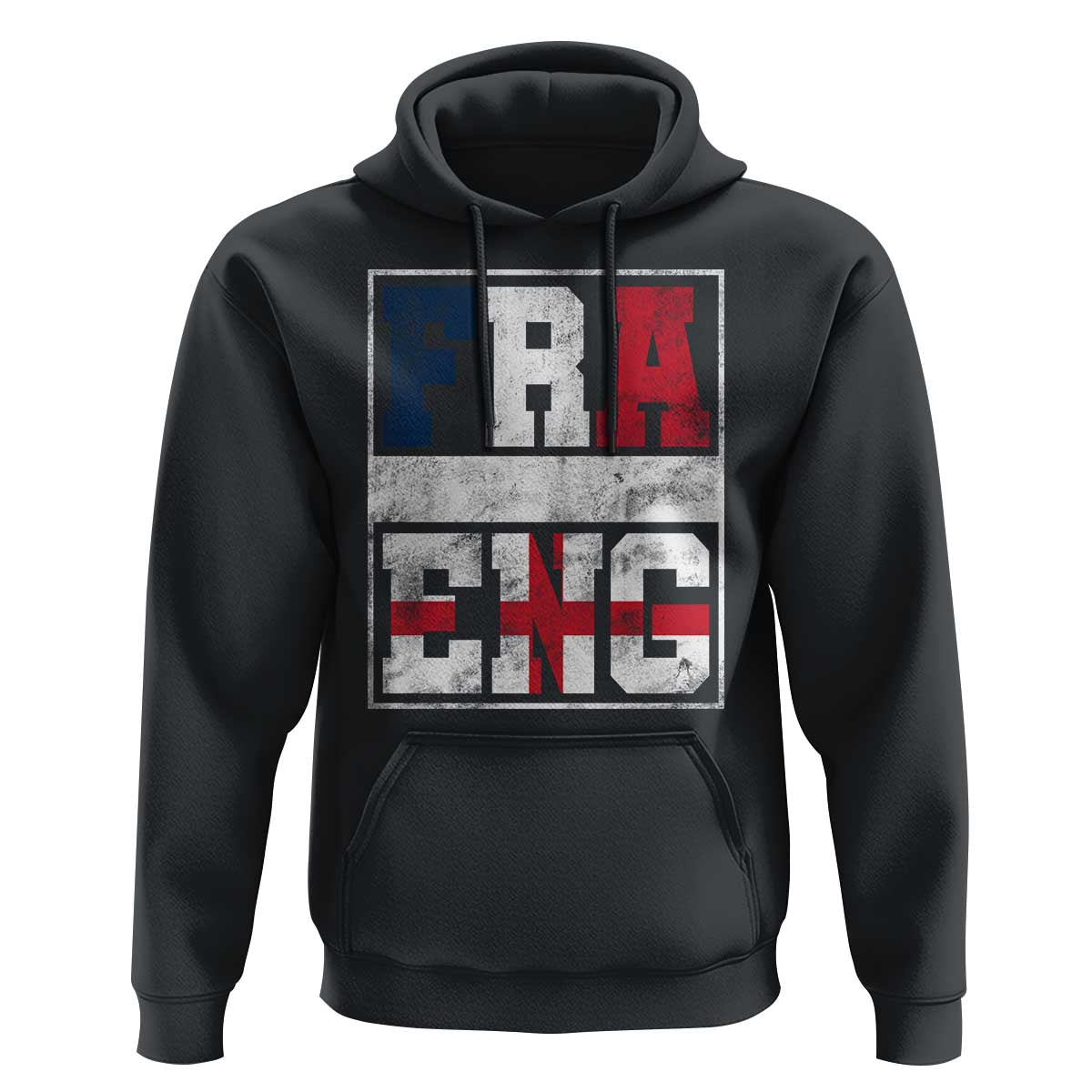 FRA ENG France England Flag Graphic Hoodie French English Country Pride TS02