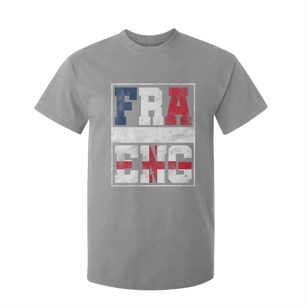 FRA ENG France England Flag Graphic T Shirt For Kid French English Country Pride