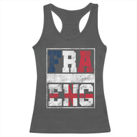 FRA ENG France England Flag Graphic Racerback Tank Top French English Country Pride