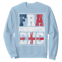 FRA ENG France England Flag Graphic Sweatshirt French English Country Pride
