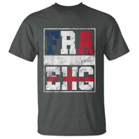 FRA ENG France England Flag Graphic T Shirt French English Country Pride