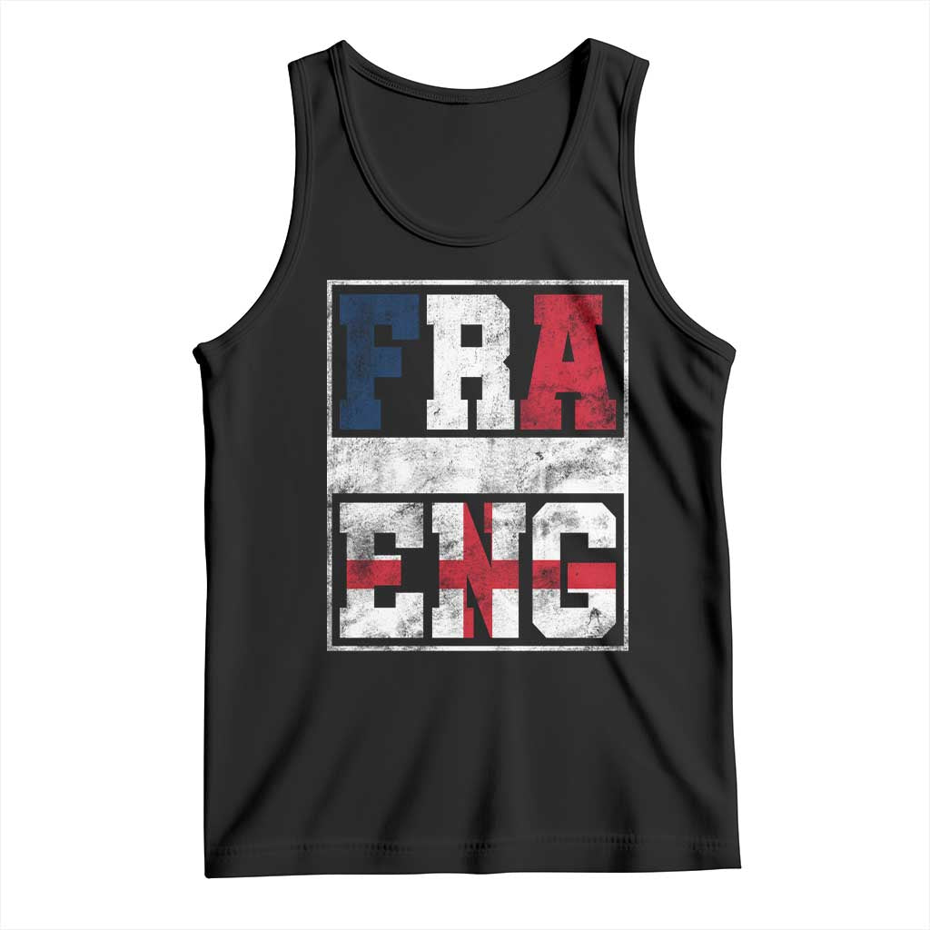 FRA ENG France England Flag Graphic Tank Top French English Country Pride