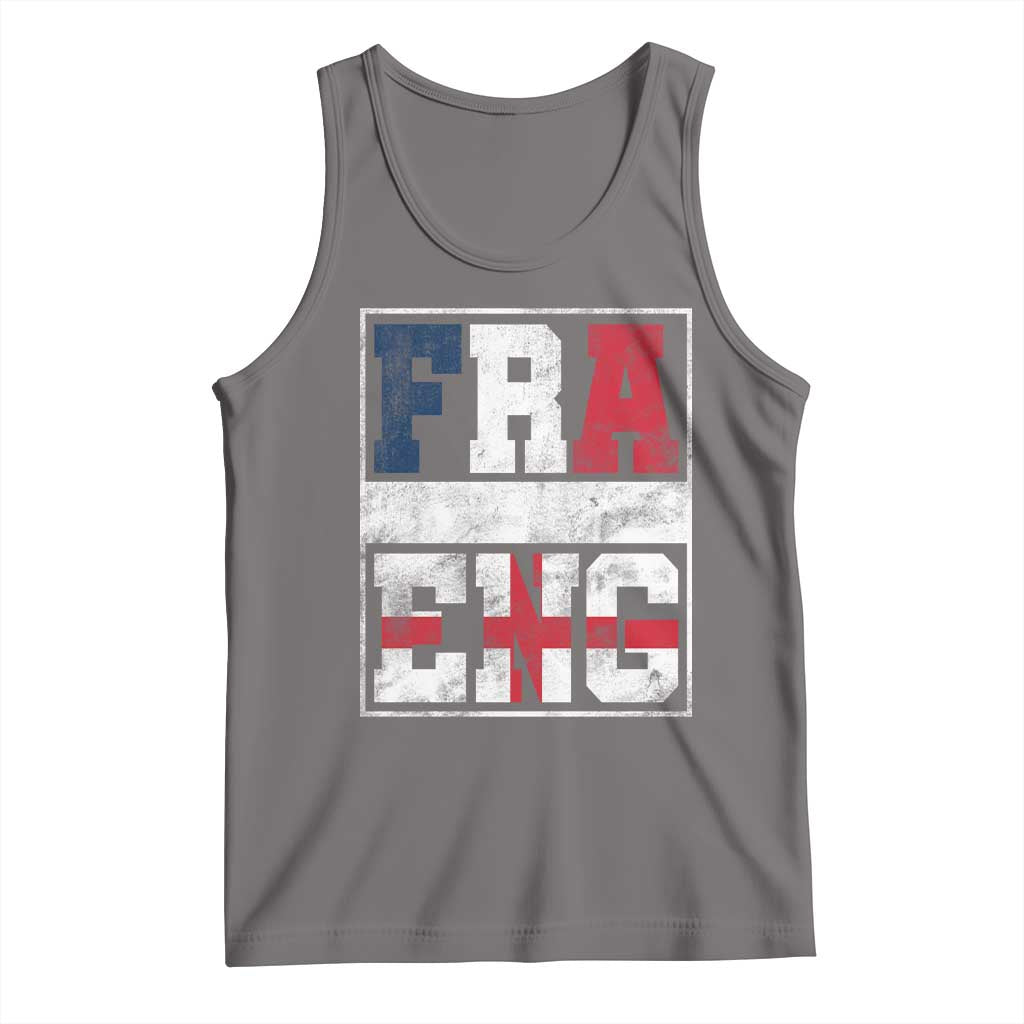 FRA ENG France England Flag Graphic Tank Top French English Country Pride