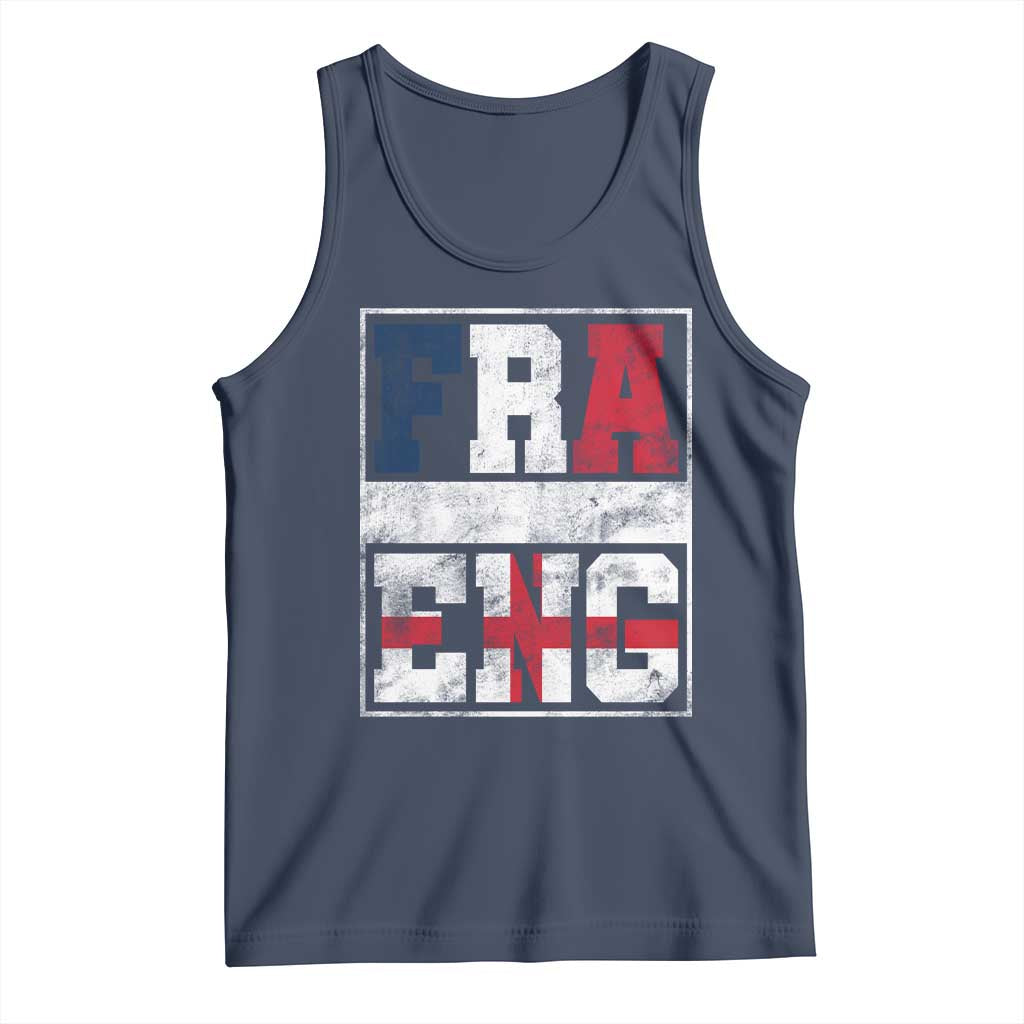 FRA ENG France England Flag Graphic Tank Top French English Country Pride
