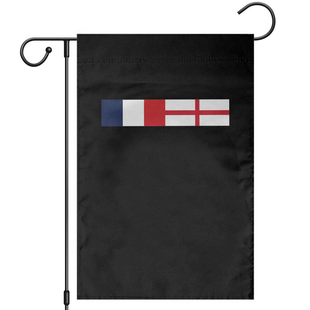 France England Dual Flag Graphic Garden Flag Anglo English French Heritage Mixed Roots Pride Match Day