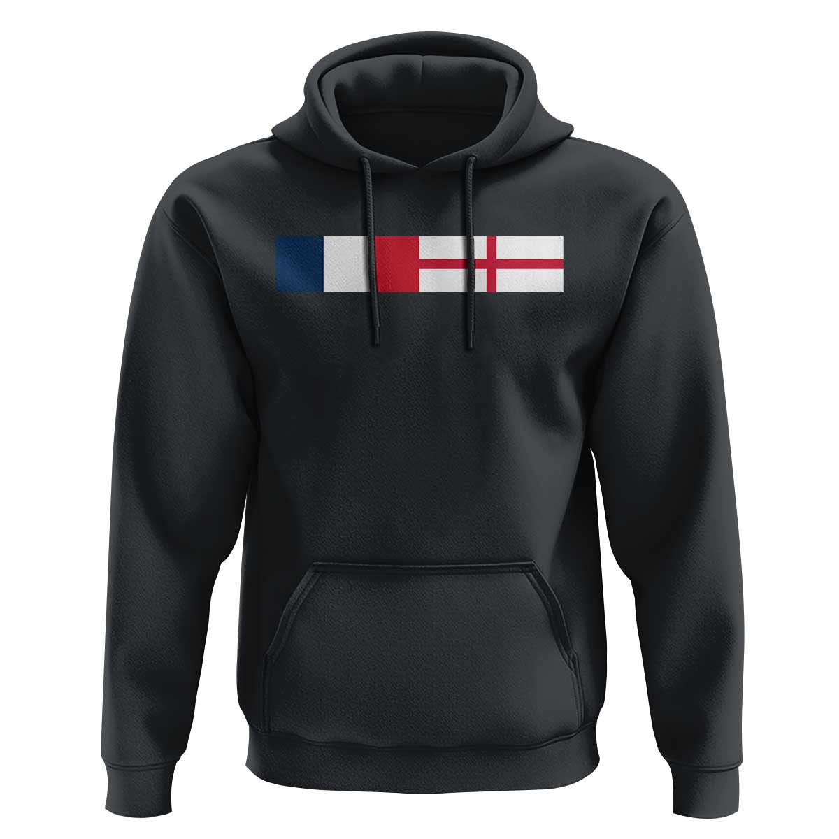 France England Dual Flag Graphic Hoodie Anglo English French Heritage Mixed Roots Pride Match Day