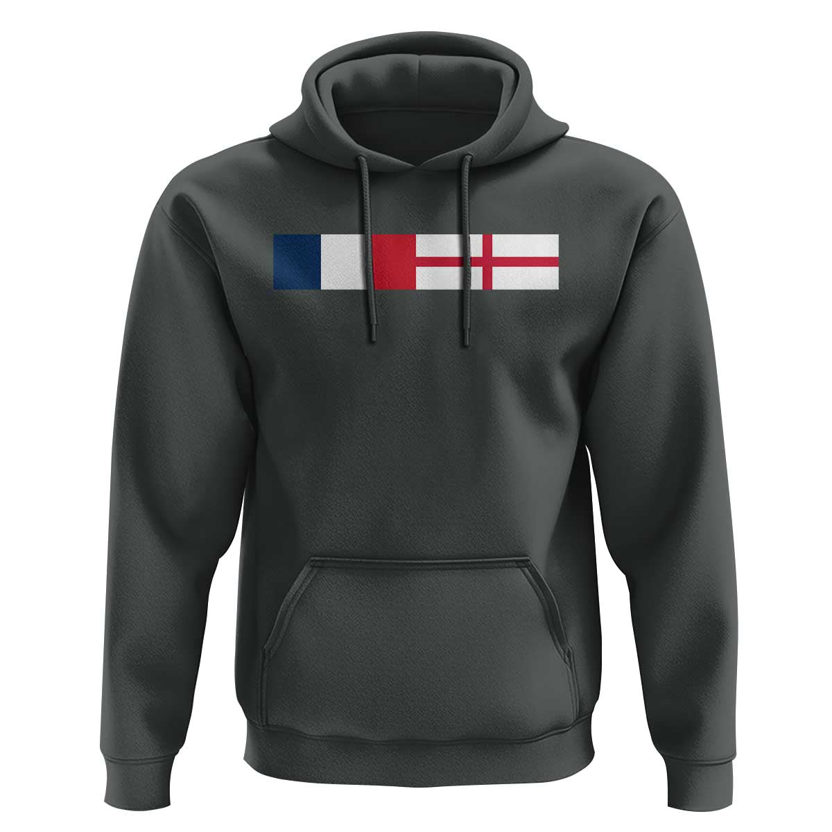 France England Dual Flag Graphic Hoodie Anglo English French Heritage Mixed Roots Pride Match Day