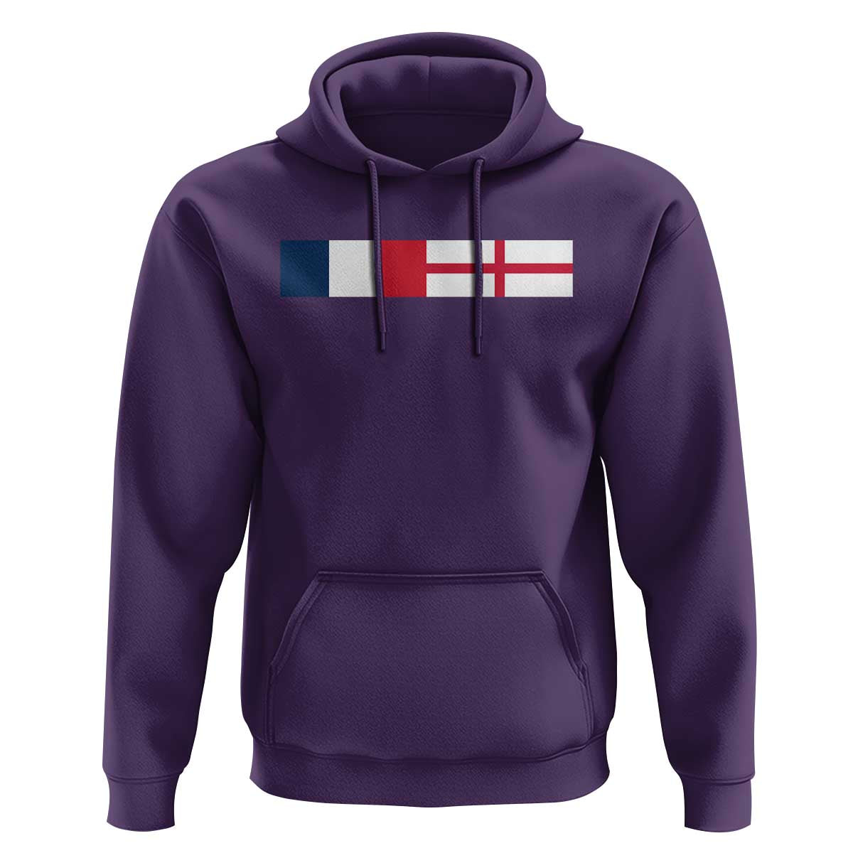 France England Dual Flag Graphic Hoodie Anglo English French Heritage Mixed Roots Pride Match Day