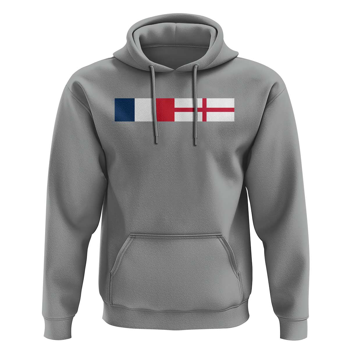 France England Dual Flag Graphic Hoodie Anglo English French Heritage Mixed Roots Pride Match Day