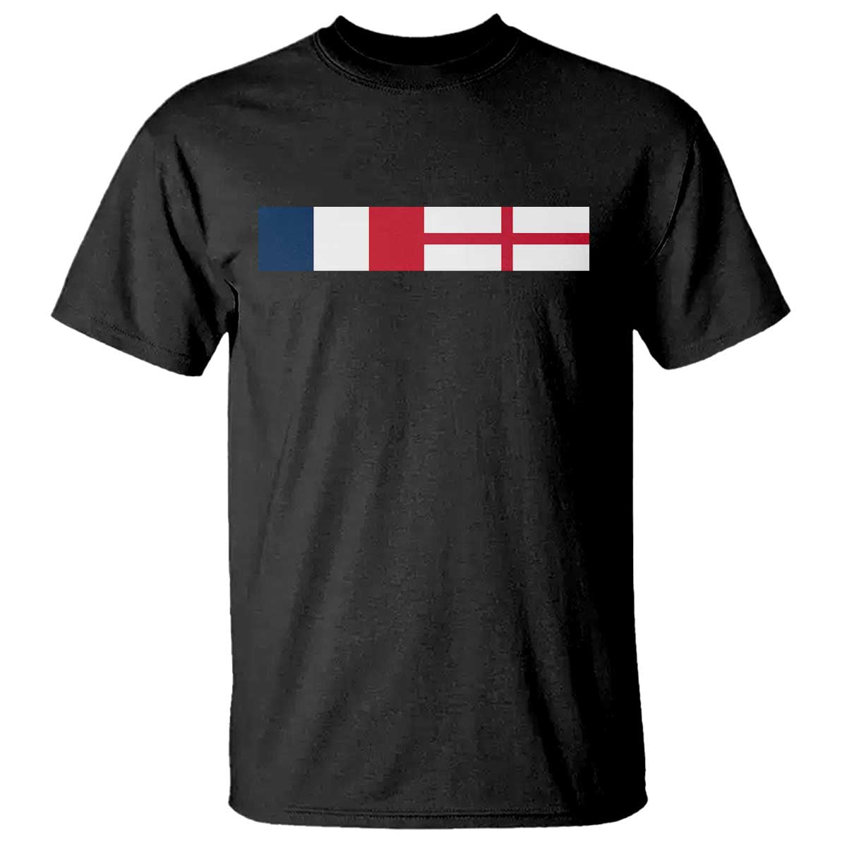 France England Dual Flag Graphic T Shirt Anglo English French Heritage Mixed Roots Pride Match Day