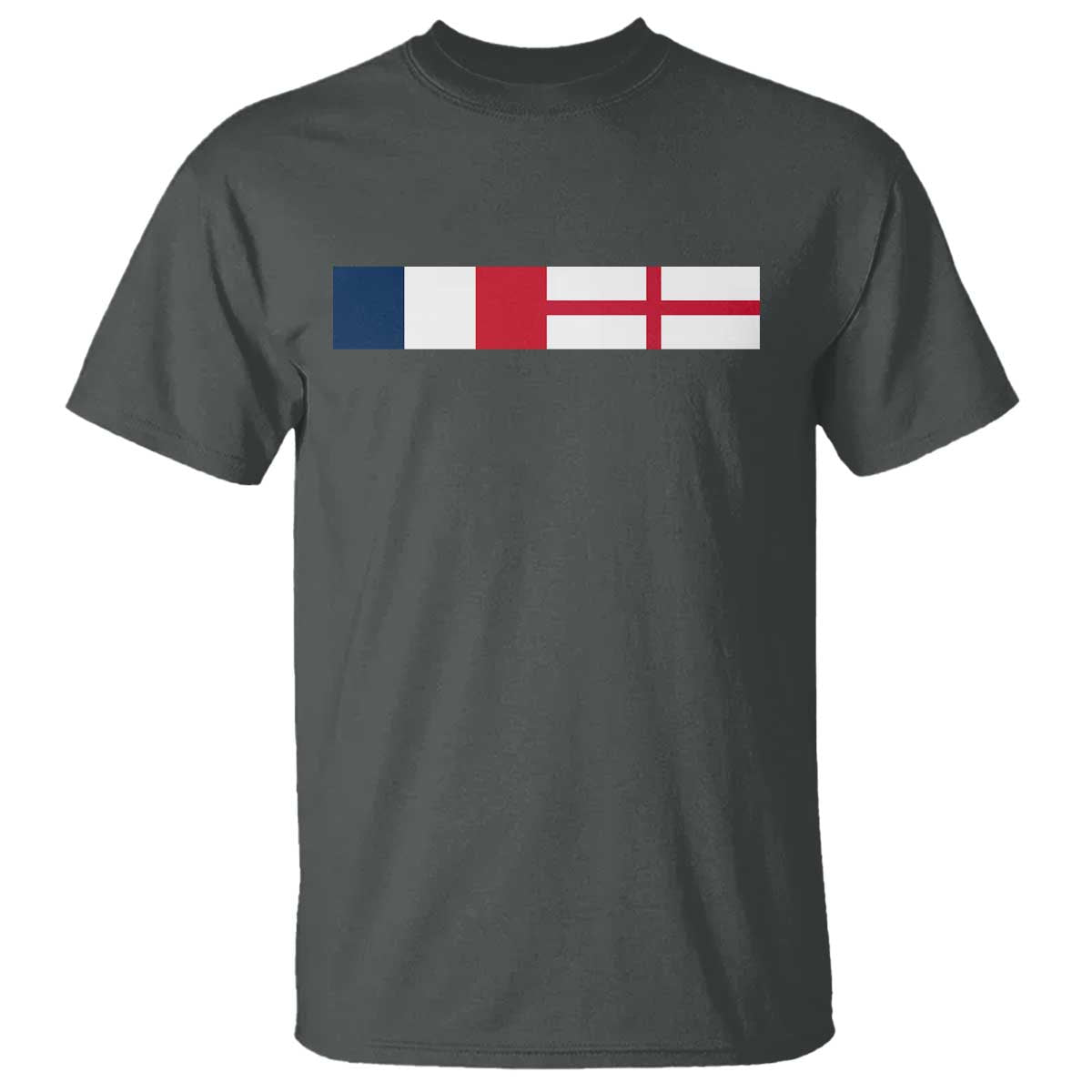France England Dual Flag Graphic T Shirt Anglo English French Heritage Mixed Roots Pride Match Day