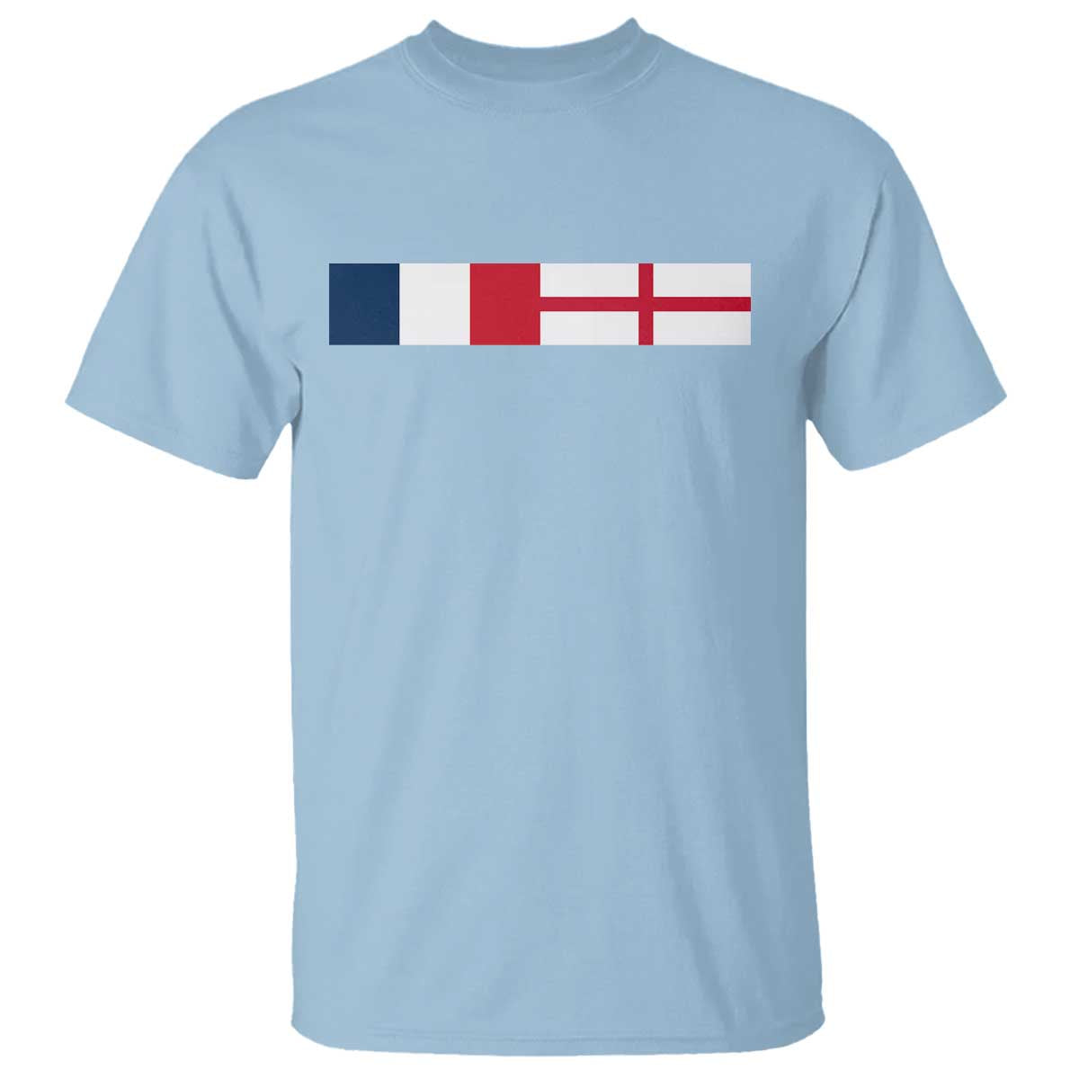 France England Dual Flag Graphic T Shirt Anglo English French Heritage Mixed Roots Pride Match Day