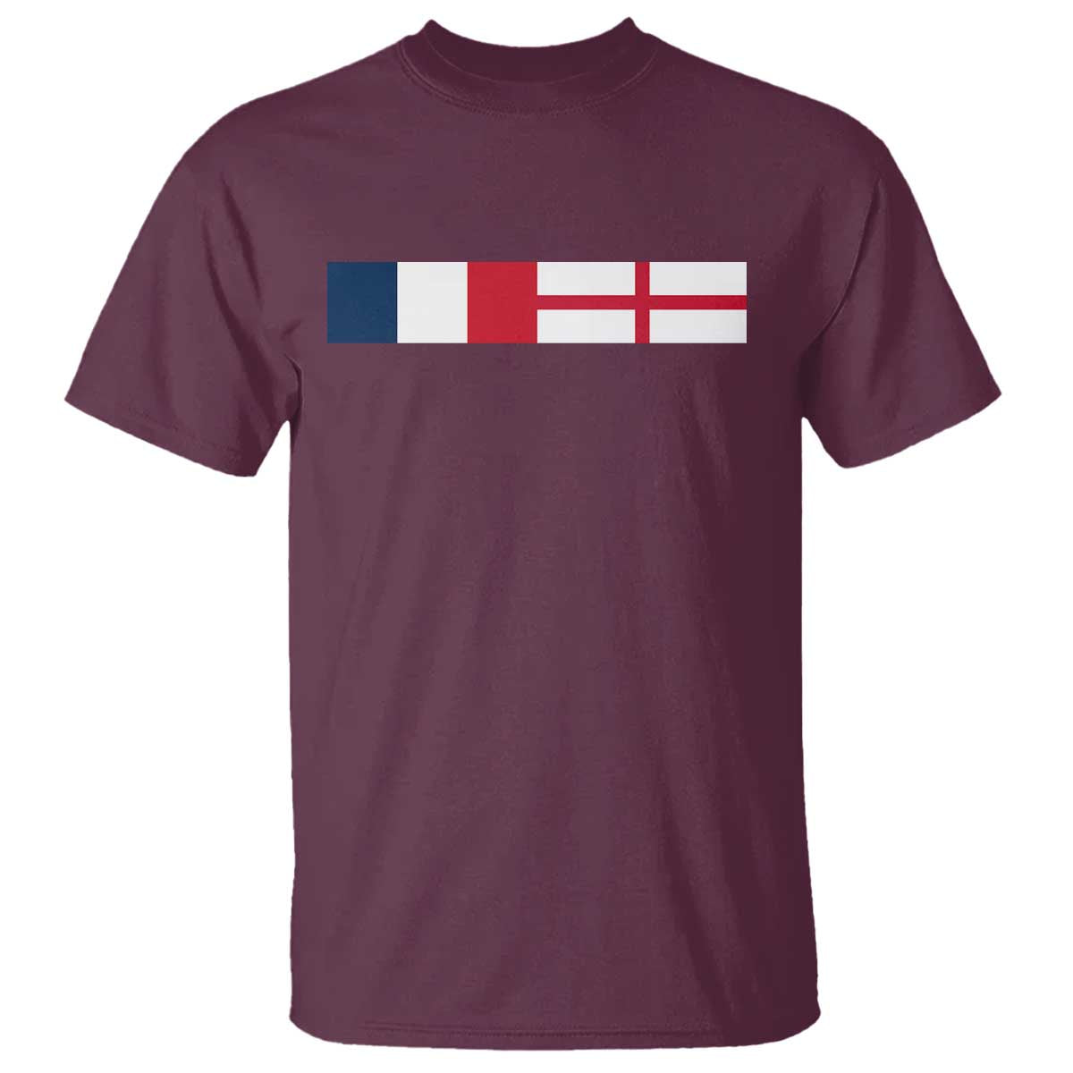 France England Dual Flag Graphic T Shirt Anglo English French Heritage Mixed Roots Pride Match Day