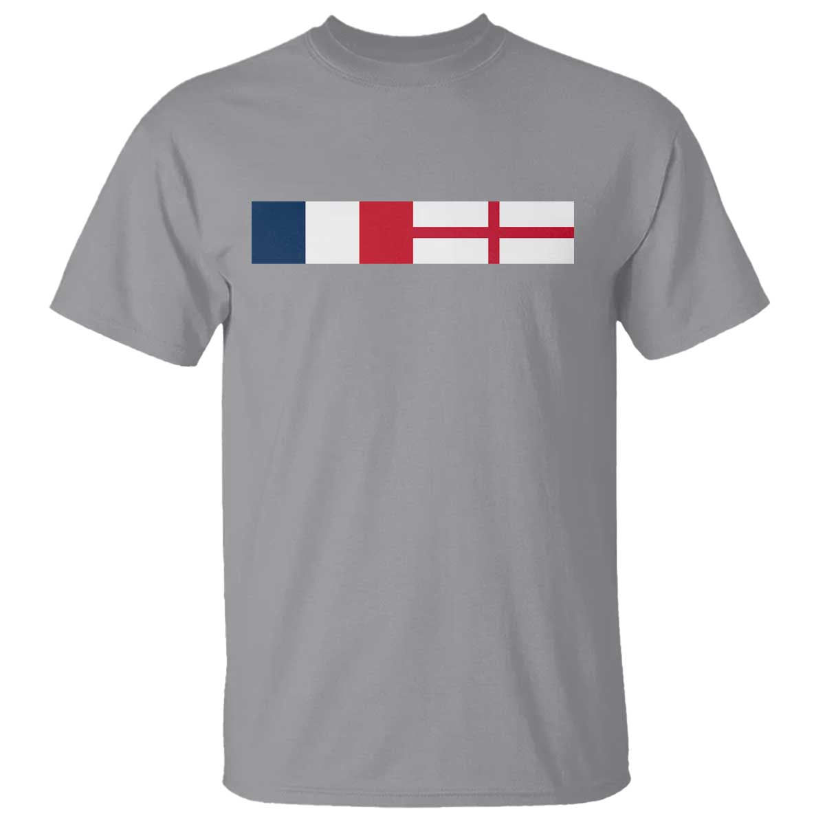 France England Dual Flag Graphic T Shirt Anglo English French Heritage Mixed Roots Pride Match Day