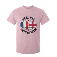 Yes Im Both Of Them France England Flag Fists Graphic T Shirt For Kid French English Anglo Dual Pride Heritage
