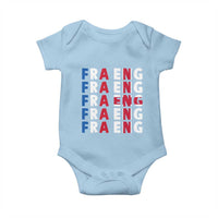 FRA ENG France England Flag Graphic Baby Onesie French English Typographic Dual Heritage Pride Match Day