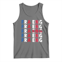 FRA ENG France England Flag Graphic Tank Top French English Typographic Dual Heritage Pride Match Day