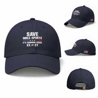 Save Girls Sports Its Common Sense XX Not Equal XY Baseball Cap Biological Science Varsity Athletic Graphic