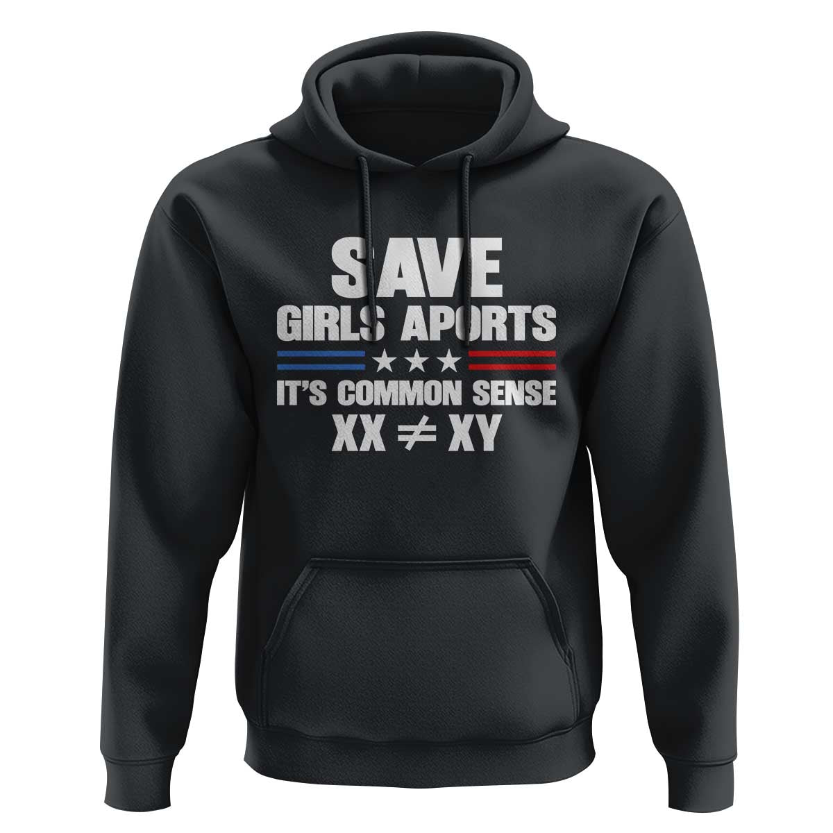 Save Girls Sports Its Common Sense XX Not Equal XY Hoodie Biological Science Varsity Athletic Graphic