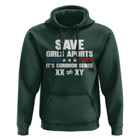 Save Girls Sports Its Common Sense XX Not Equal XY Hoodie Biological Science Varsity Athletic Graphic