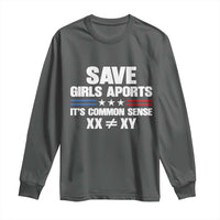 Save Girls Sports Its Common Sense XX Not Equal XY Long Sleeve Shirt Biological Science Varsity Athletic Graphic
