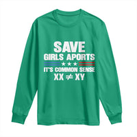 Save Girls Sports Its Common Sense XX Not Equal XY Long Sleeve Shirt Biological Science Varsity Athletic Graphic