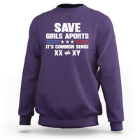 Save Girls Sports Its Common Sense XX Not Equal XY Sweatshirt Biological Science Varsity Athletic Graphic