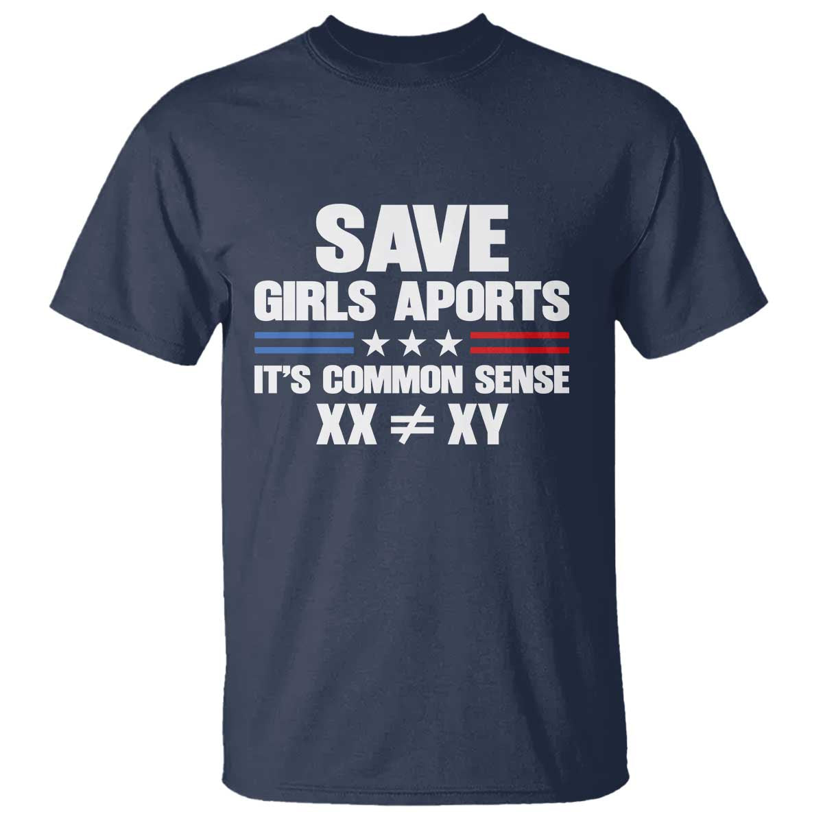 Save Girls Sports Its Common Sense XX Not Equal XY T Shirt Biological Science Varsity Athletic Graphic