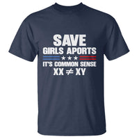 Save Girls Sports Its Common Sense XX Not Equal XY T Shirt Biological Science Varsity Athletic Graphic
