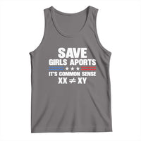 Save Girls Sports Its Common Sense XX Not Equal XY Tank Top Biological Science Varsity Athletic Graphic