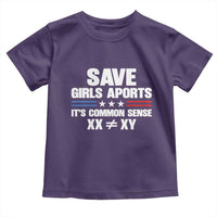 Save Girls Sports Its Common Sense XX Not Equal XY Toddler T Shirt Biological Science Varsity Athletic Graphic