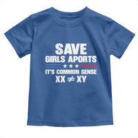 Save Girls Sports Its Common Sense XX Not Equal XY Toddler T Shirt Biological Science Varsity Athletic Graphic