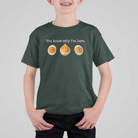 You Know Why I'm Here Deviled Eggs T Shirt For Kid Funny Thanksgiving Potluck - Wonder Print Shop