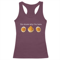 You Know Why I'm Here Deviled Eggs Racerback Tank Top Funny Thanksgiving Potluck - Wonder Print Shop