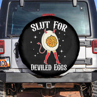 Funny Slut for Deviled Eggs Spare Tire Cover Funny Naughty Thanksgiving Potluck - Wonder Print Shop