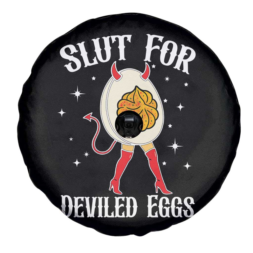 Funny Slut for Deviled Eggs Spare Tire Cover Funny Naughty Thanksgiving Potluck - Wonder Print Shop