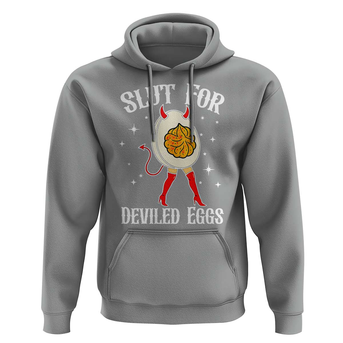 Funny Slut for Deviled Eggs Hoodie Funny Naughty Thanksgiving Potluck - Wonder Print Shop