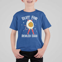 Funny Slut for Deviled Eggs T Shirt For Kid Funny Naughty Thanksgiving Potluck - Wonder Print Shop