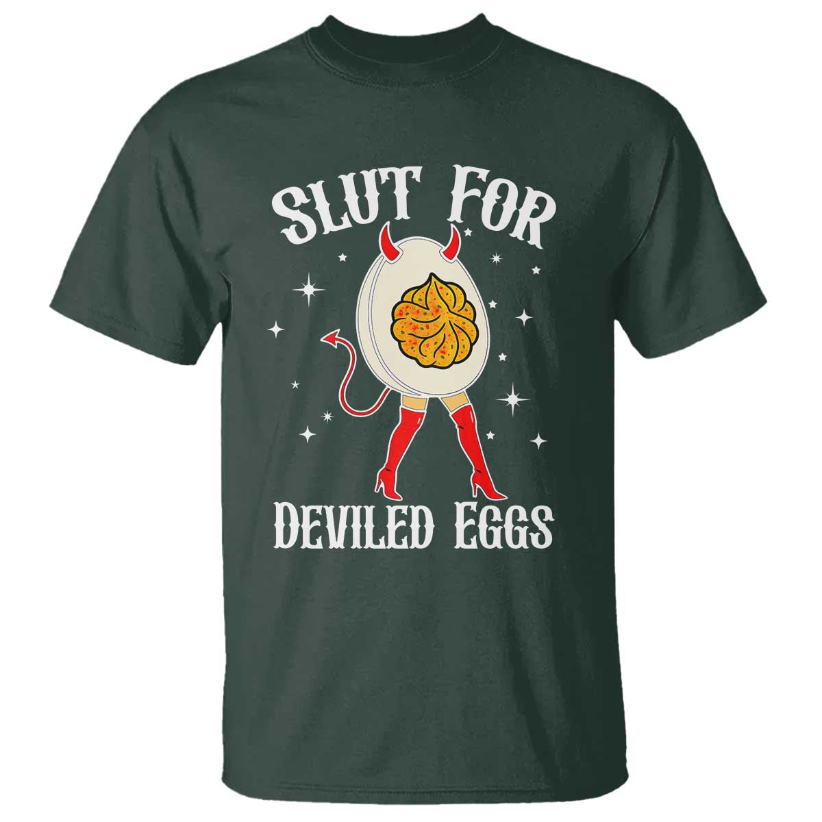 Funny Slut for Deviled Eggs T Shirt Funny Naughty Thanksgiving Potluck - Wonder Print Shop