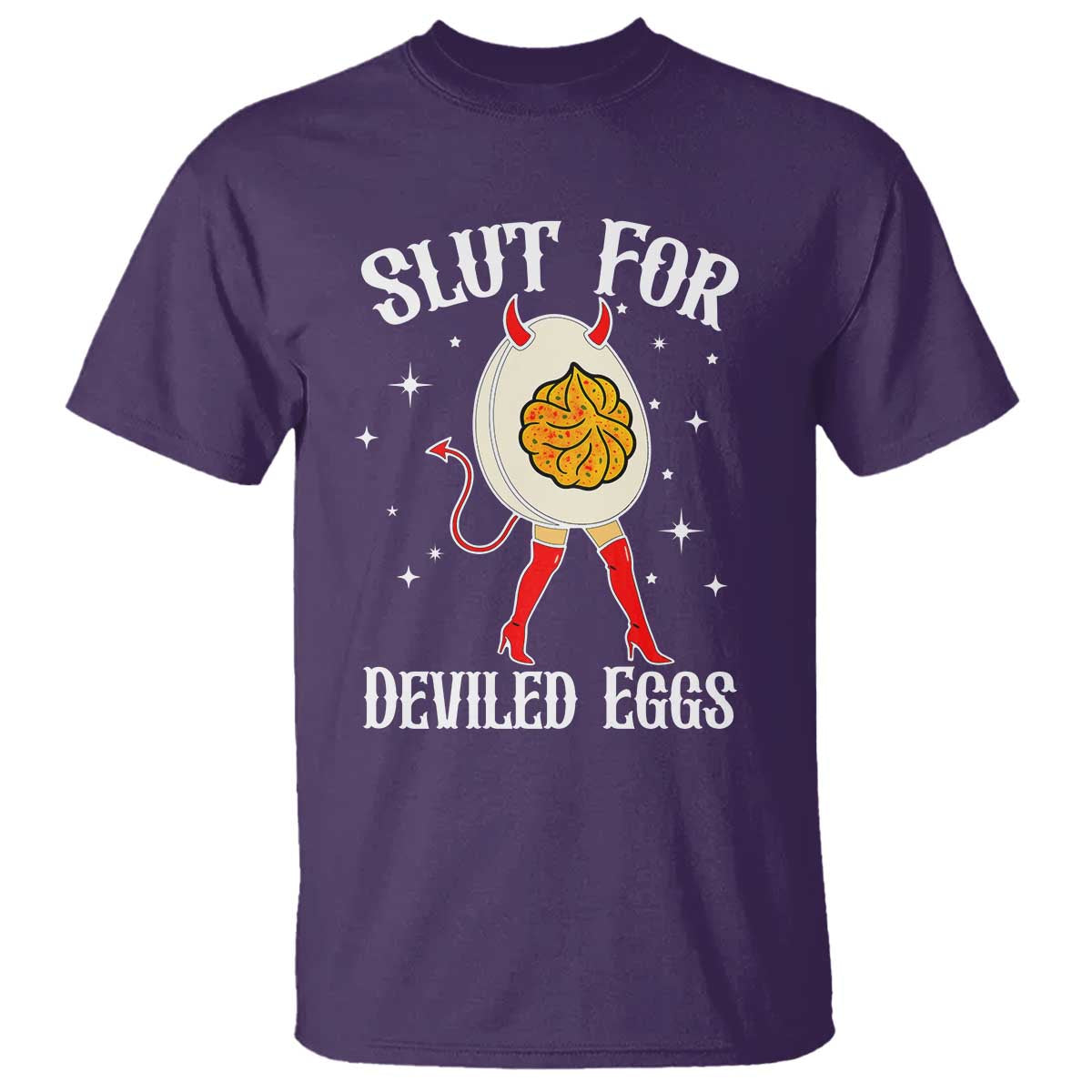 Funny Slut for Deviled Eggs T Shirt Funny Naughty Thanksgiving Potluck - Wonder Print Shop
