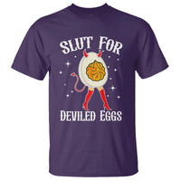 Funny Slut for Deviled Eggs T Shirt Funny Naughty Thanksgiving Potluck - Wonder Print Shop