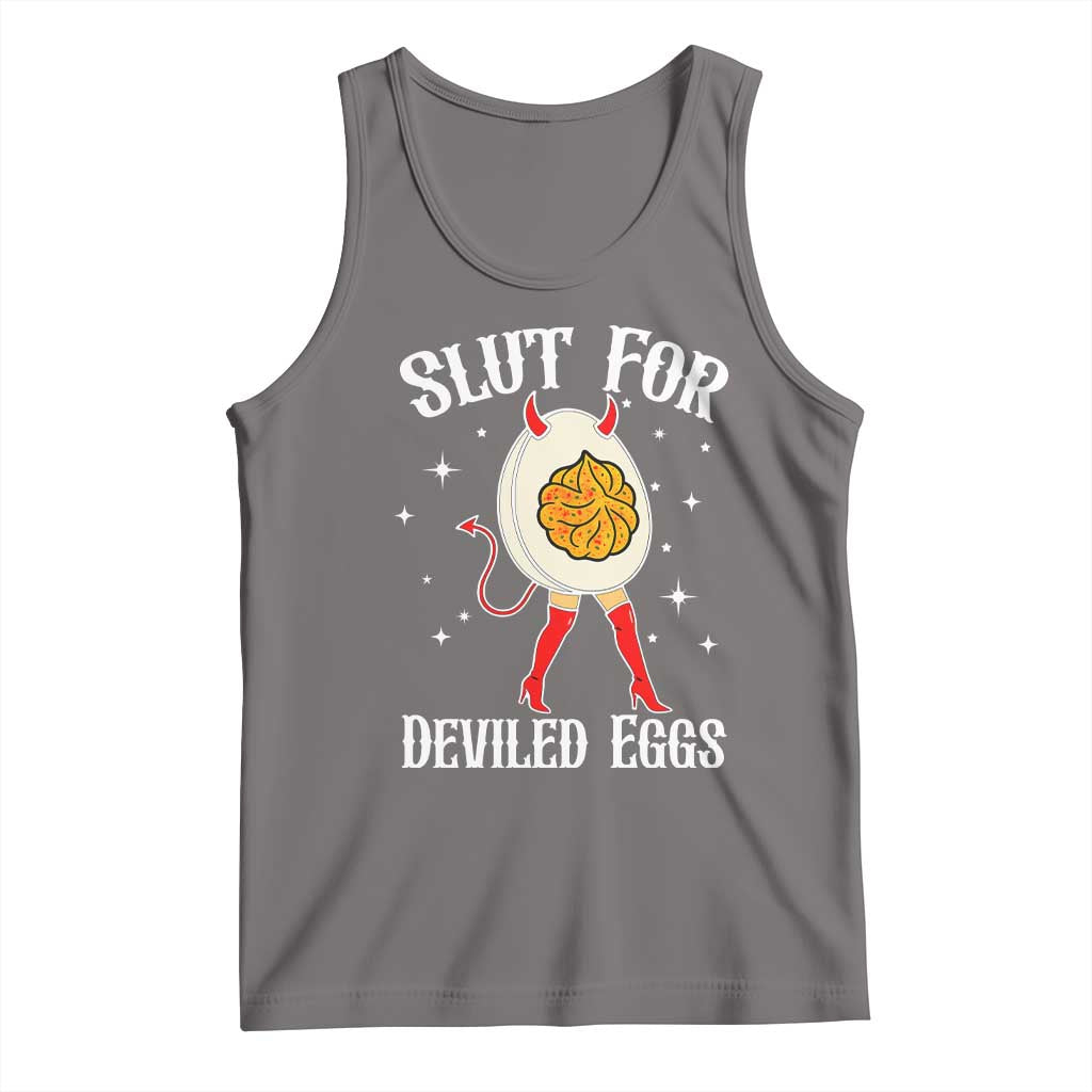 Funny Slut for Deviled Eggs Tank Top Funny Naughty Thanksgiving Potluck - Wonder Print Shop