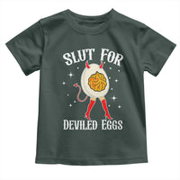 Funny Slut for Deviled Eggs Toddler T Shirt Funny Naughty Thanksgiving Potluck - Wonder Print Shop