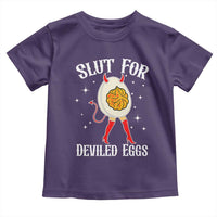 Funny Slut for Deviled Eggs Toddler T Shirt Funny Naughty Thanksgiving Potluck - Wonder Print Shop