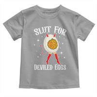 Funny Slut for Deviled Eggs Toddler T Shirt Funny Naughty Thanksgiving Potluck - Wonder Print Shop