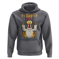Funny F Caw F Sarcastic Chicken Meme Hoodie Middle Finger Offensive Humor - Wonder Print Shop